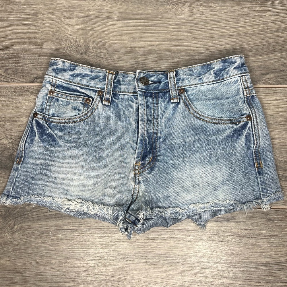 Free People Button Fly Cut Off Shorts Women’s size 24